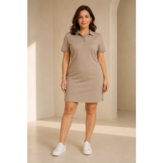 Casual Polo shirt dress large size women's senior sense summer 2022 new small royal sister